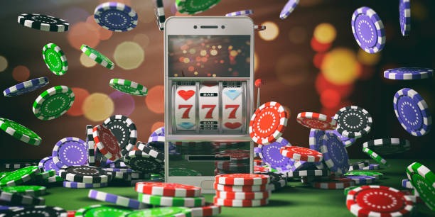 Blackjack table with dealer and player cards