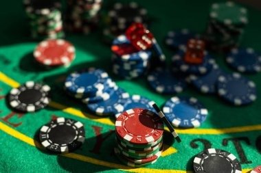 Baccarat table with live dealer and physical cards